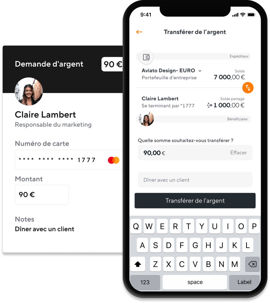 transfert d'argent avec l'application mobile