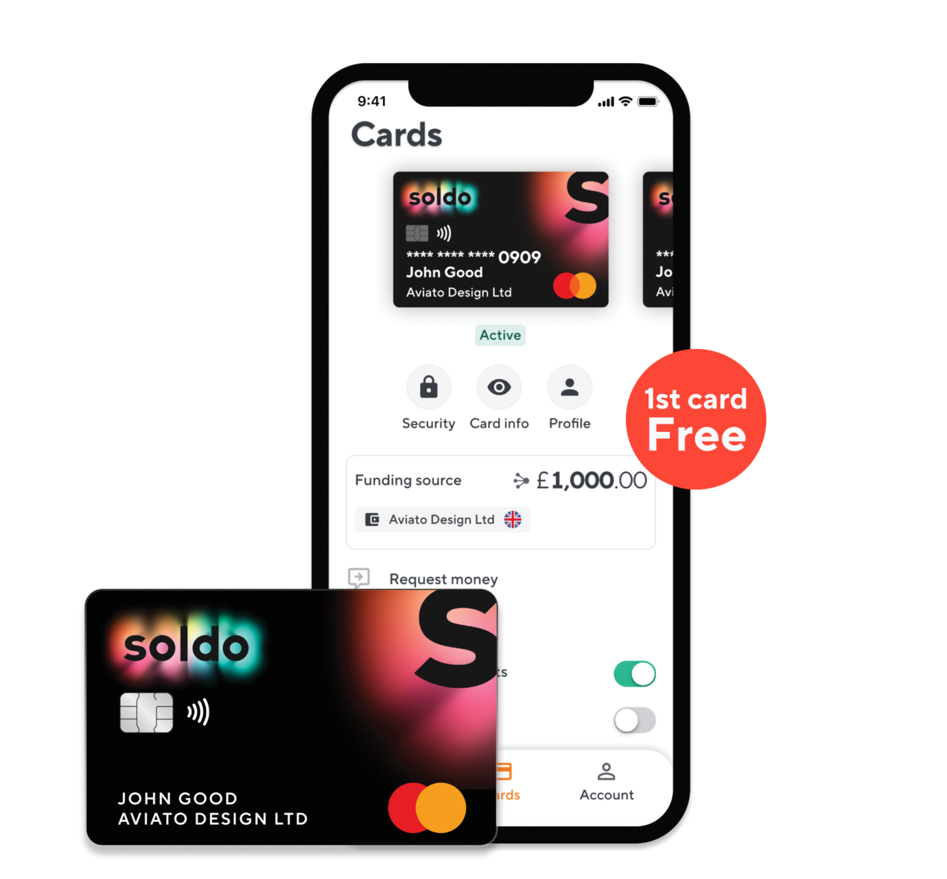 Soldo business expense card and mobile app