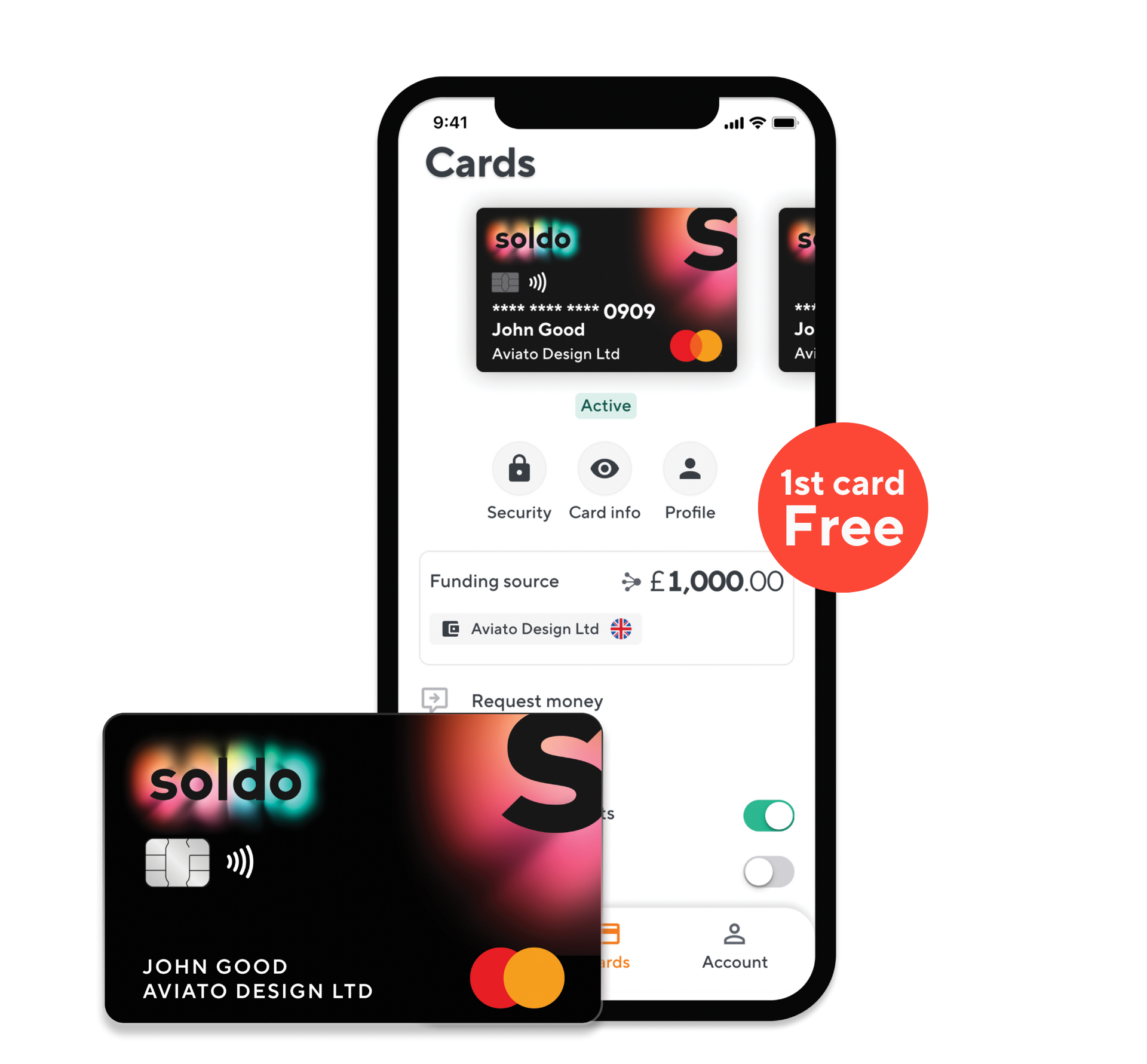 Soldo business expense card and mobile app