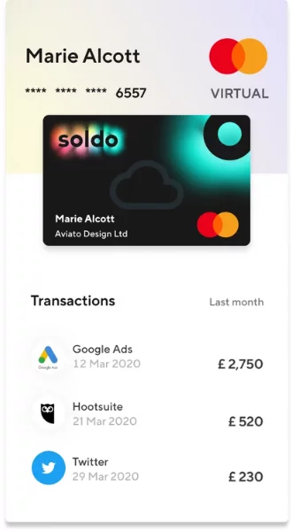 virtual prepaid card transactions