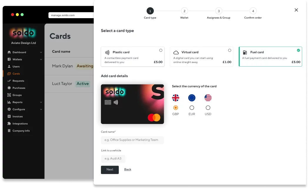 virtual prepaid card types