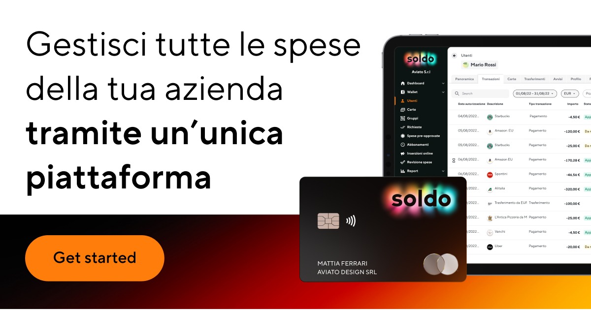 Gestisci tutte le spese della tua azienda tramite un’unica piattaforma