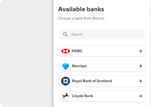 Load your account easily and securely via Open Banking