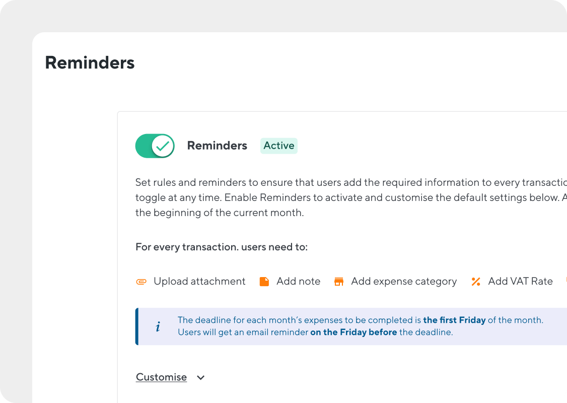 No more manual expense reports and lost receipts