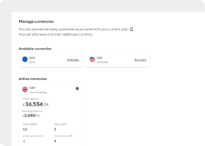 Tackle spending in multiple currencies