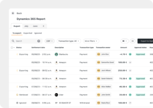 Export invoices in minutes