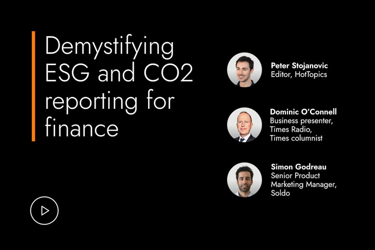 Masterclass Demystifying ESG and CO2 reporting for finance