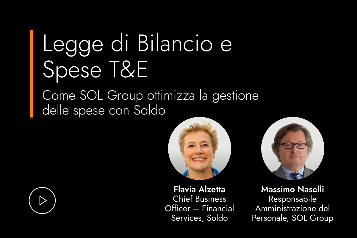 Legge di Bilancio e spese T&E SOL
