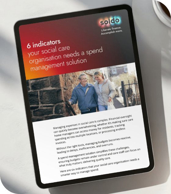 six indicators your care organisation needs spend management Soldo Hero Image
