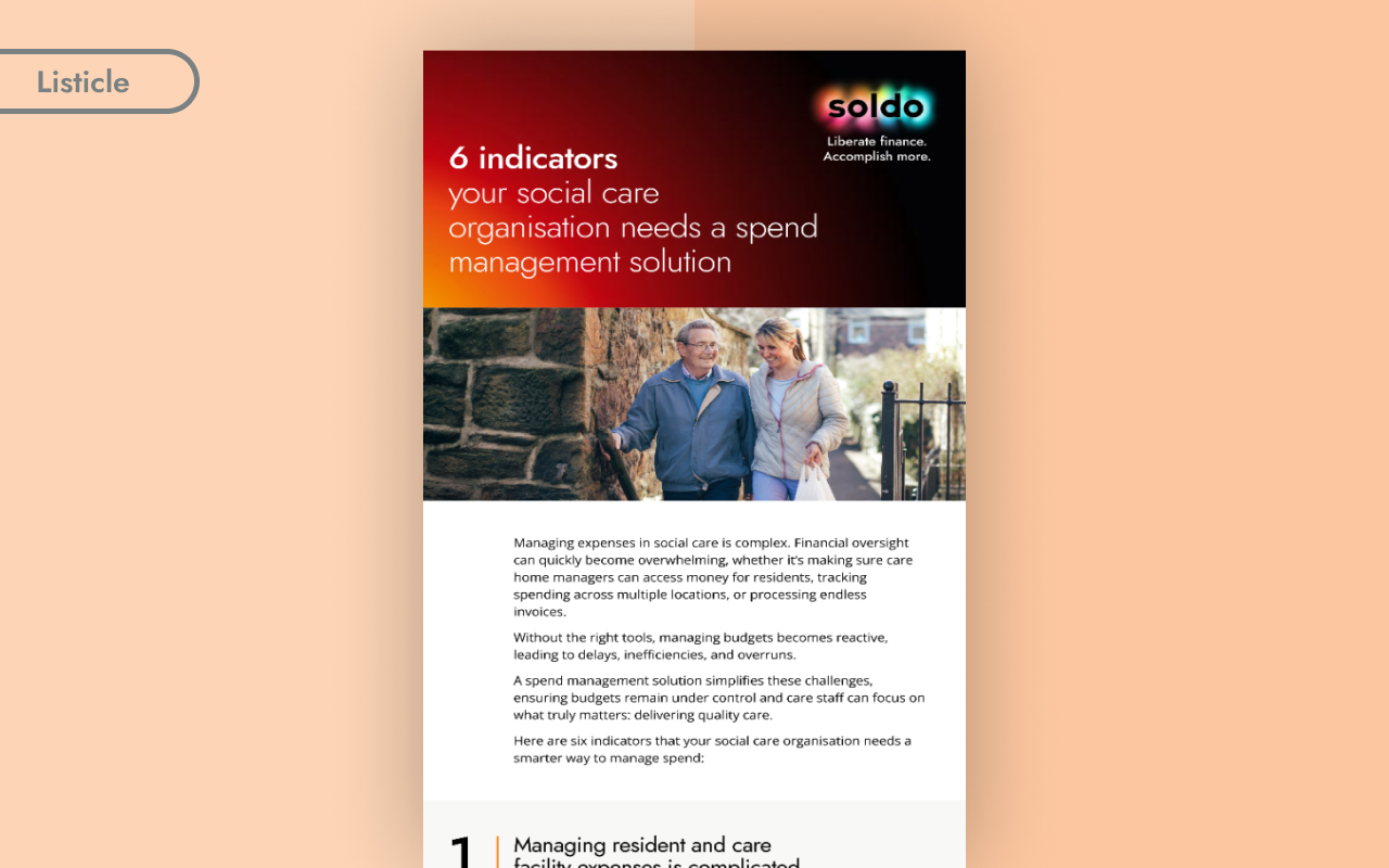 six indicators your care organisation needs spend management Soldo thumbnail