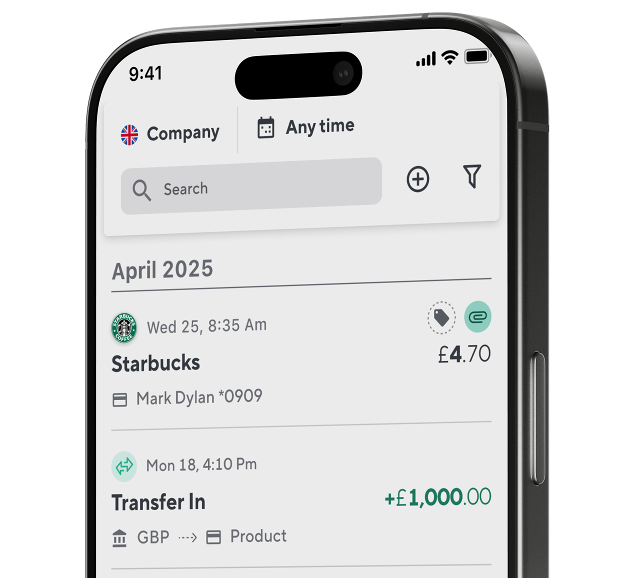 Card Payments - Mobile App - Feature Card