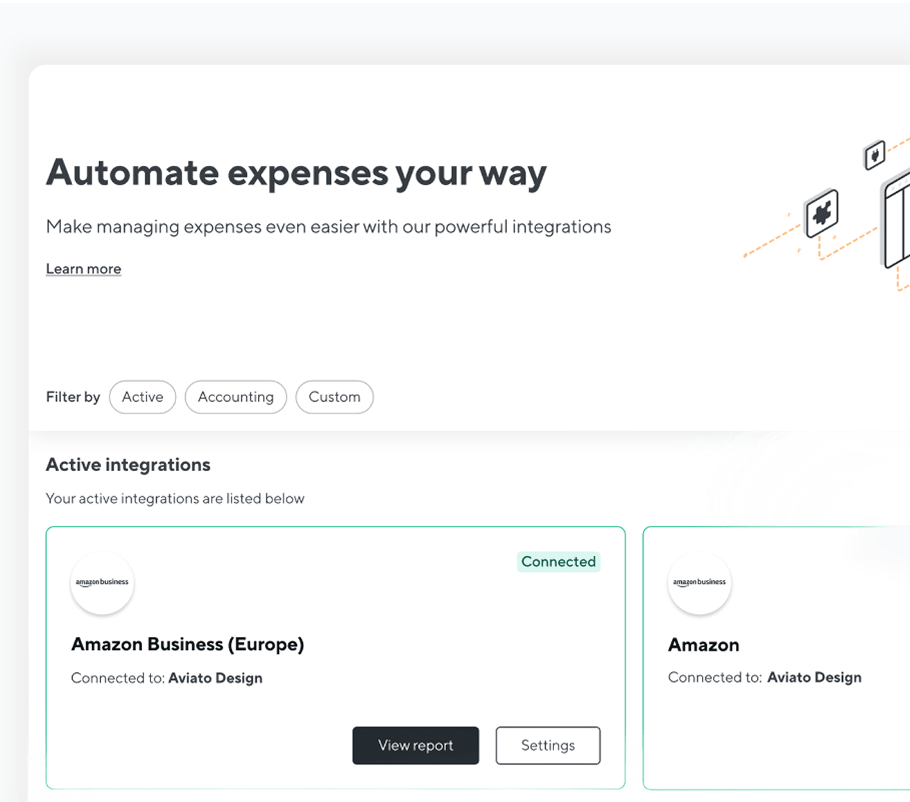 Simplified expense management