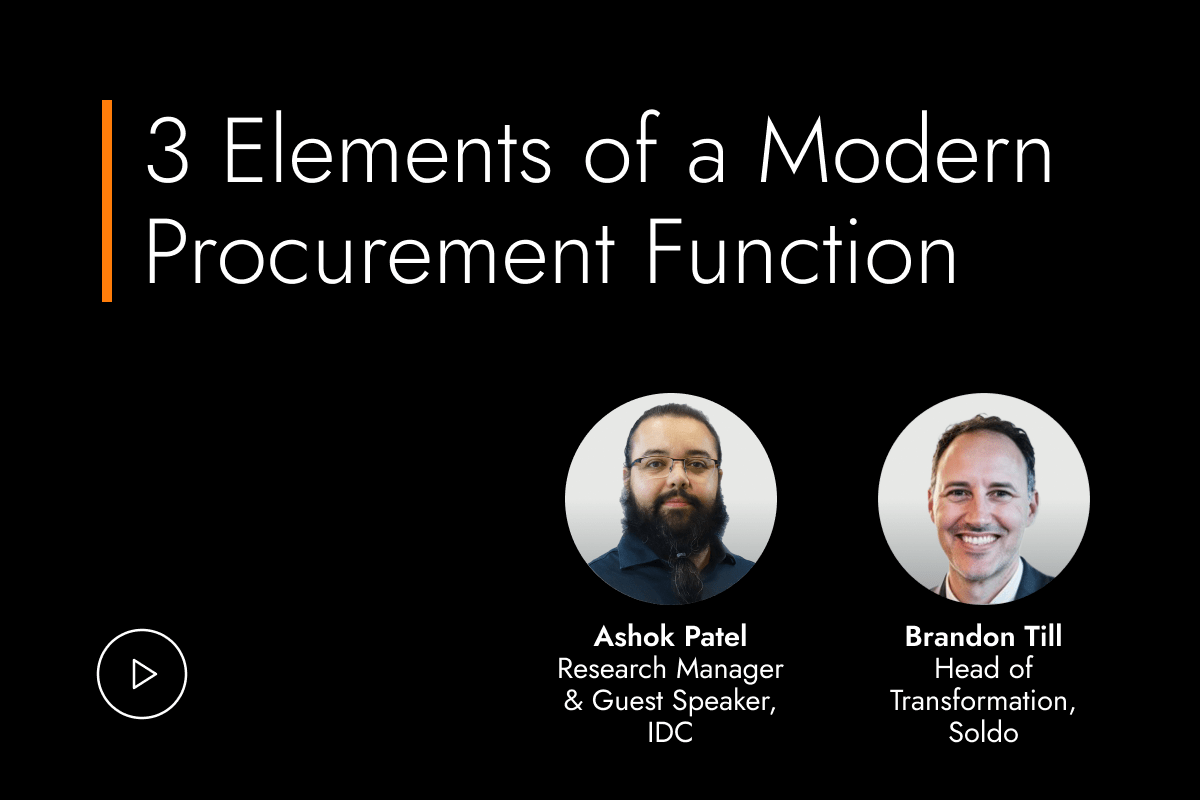 3 Elements of Modern Procurement