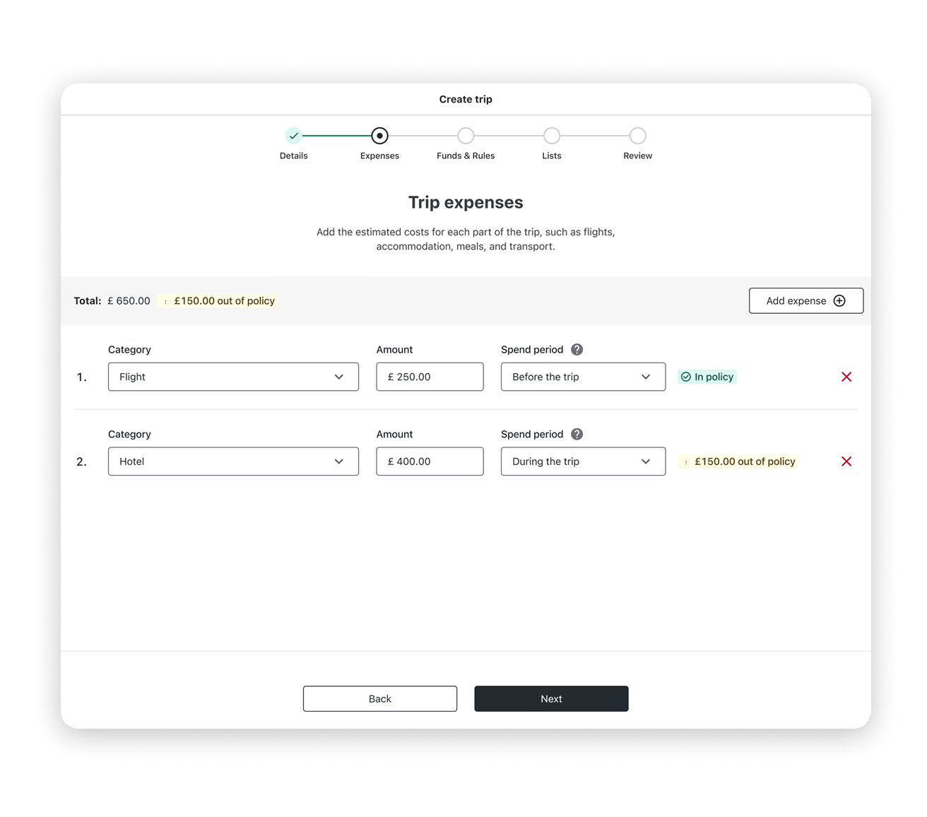 Streamlined travel with Business Trips