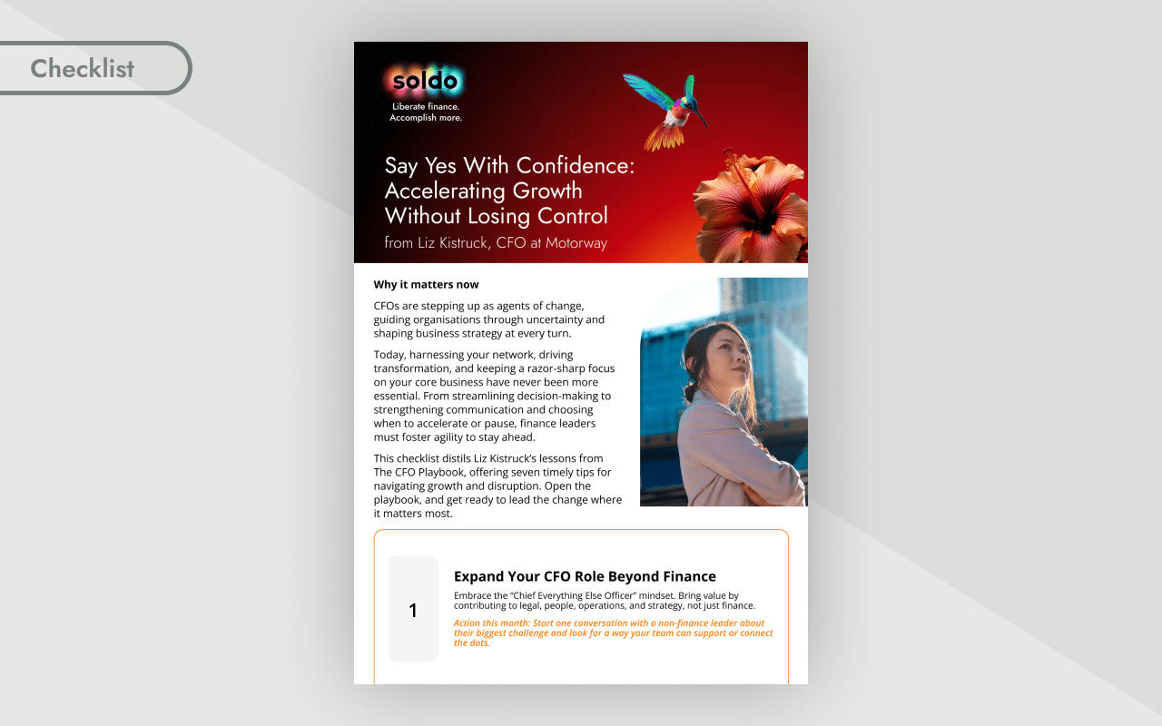 CFO Checklist: Grow Faster Without Losing Control