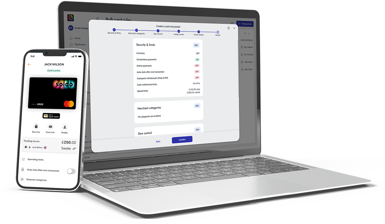 Manage spend across your teams and entities