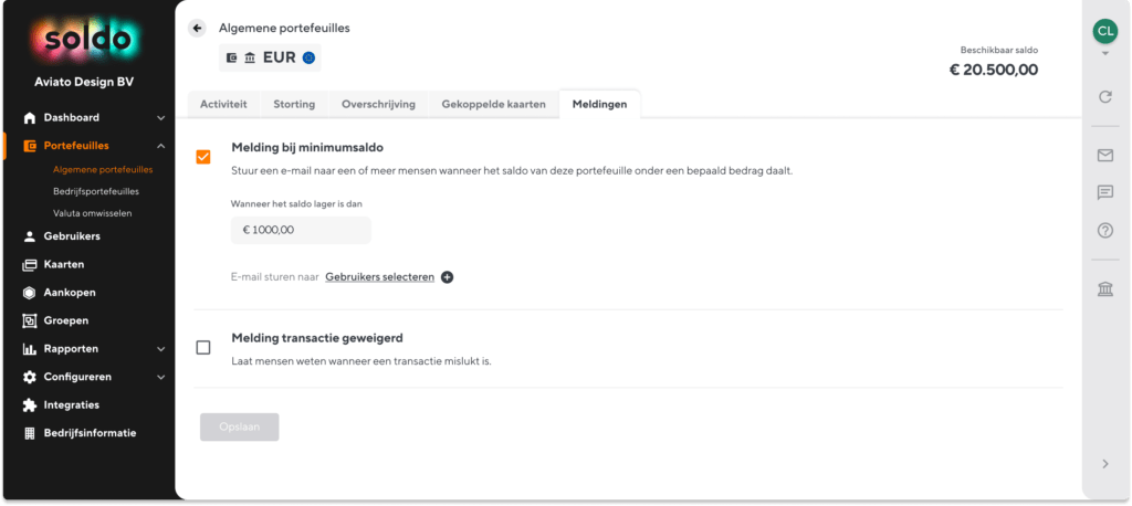 Soldo bankonafhankelijke betaalkaarten