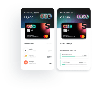 Soldo prepaid master cards in app