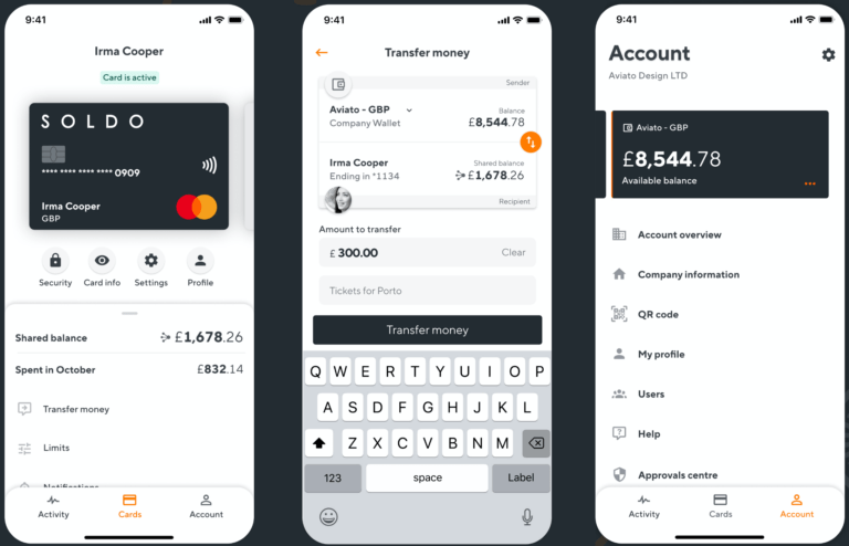 Introducing the new soldo mobile app and interface