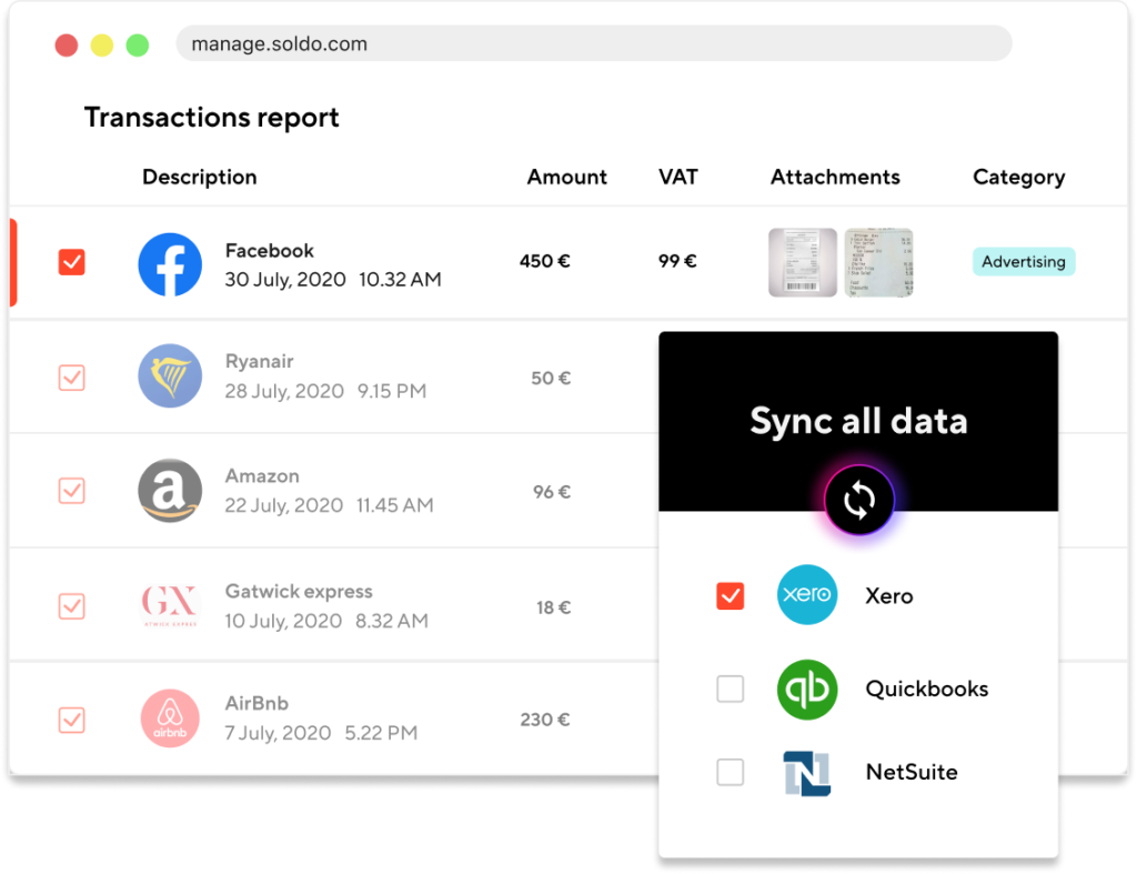 Transactions report smaller business