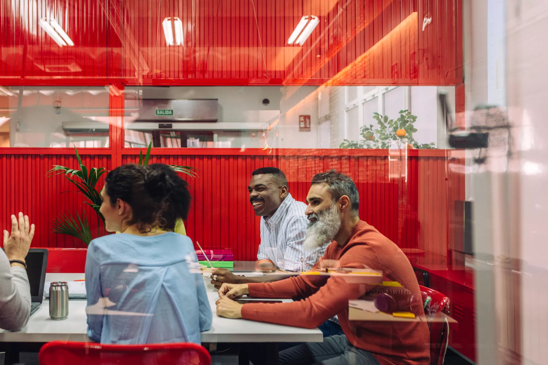 Business Group At A Workshop In The Office