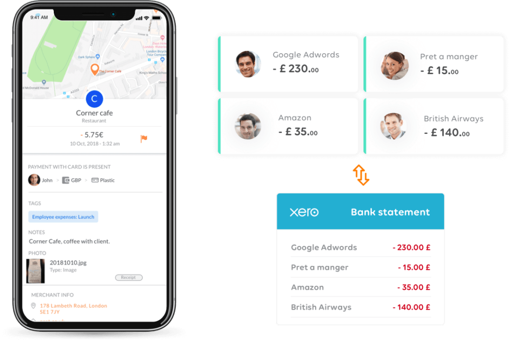 xero expenses integration screen